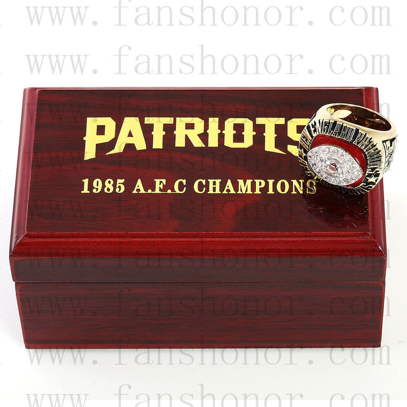 Customized AFC 1985 New England Patriots American Football Championship Ring