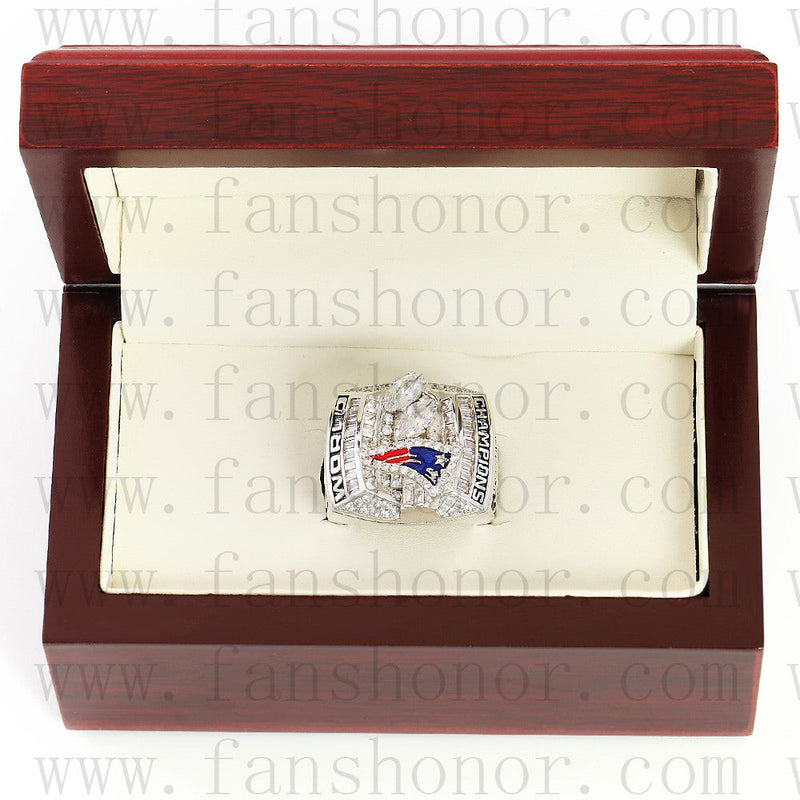 Customized New England Patriots NFL 2003 Super Bowl XXXVIII Championship Ring