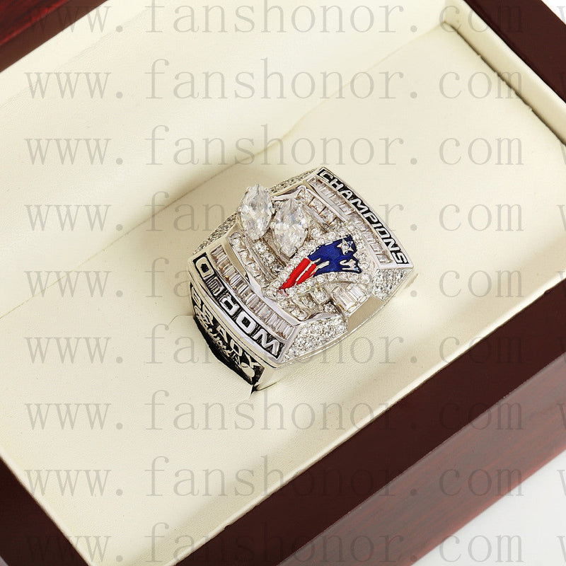 Customized New England Patriots NFL 2003 Super Bowl XXXVIII Championship Ring