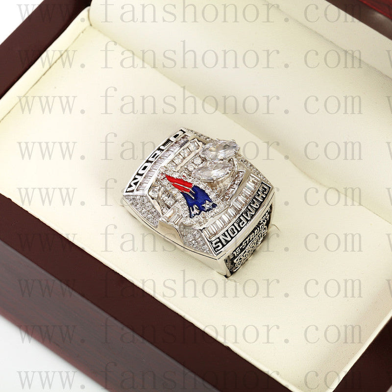 Customized New England Patriots NFL 2003 Super Bowl XXXVIII Championship Ring