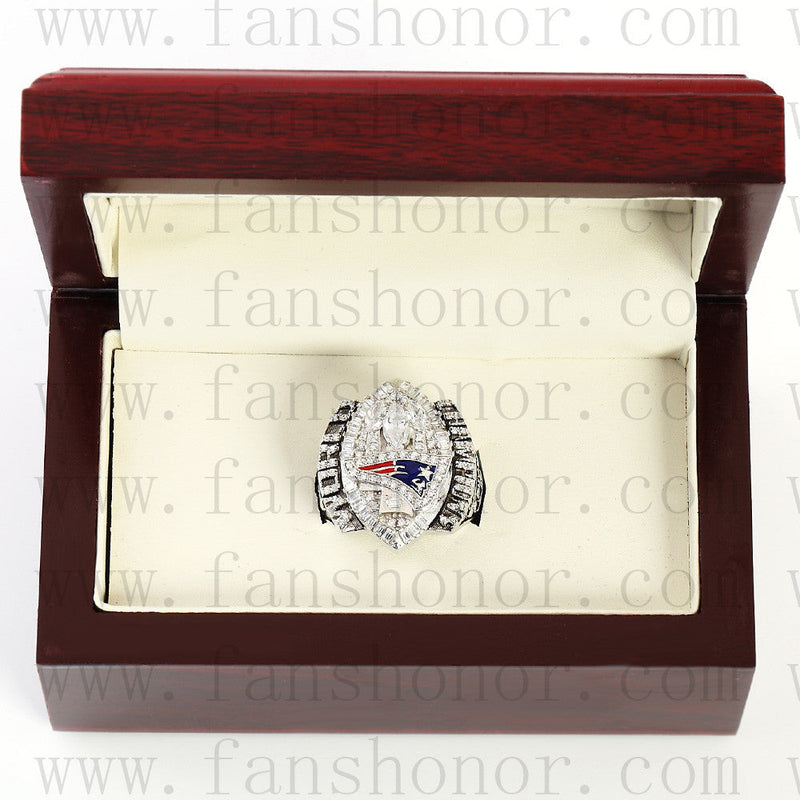 Customized New England Patriots NFL 2004 Super Bowl XXXIX Championship Ring