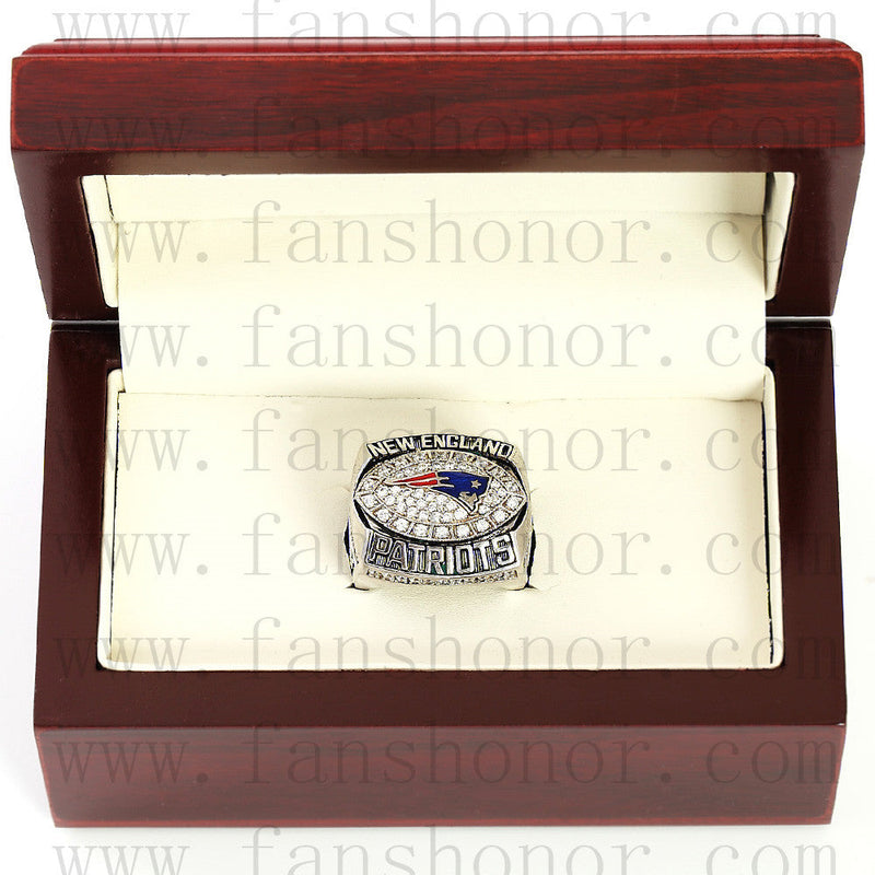 Customized AFC 2007 New England Patriots American Football Championship Ring