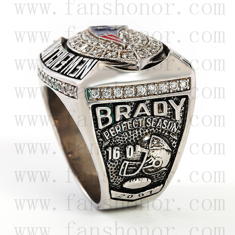 Customized AFC 2007 New England Patriots American Football Championship Ring