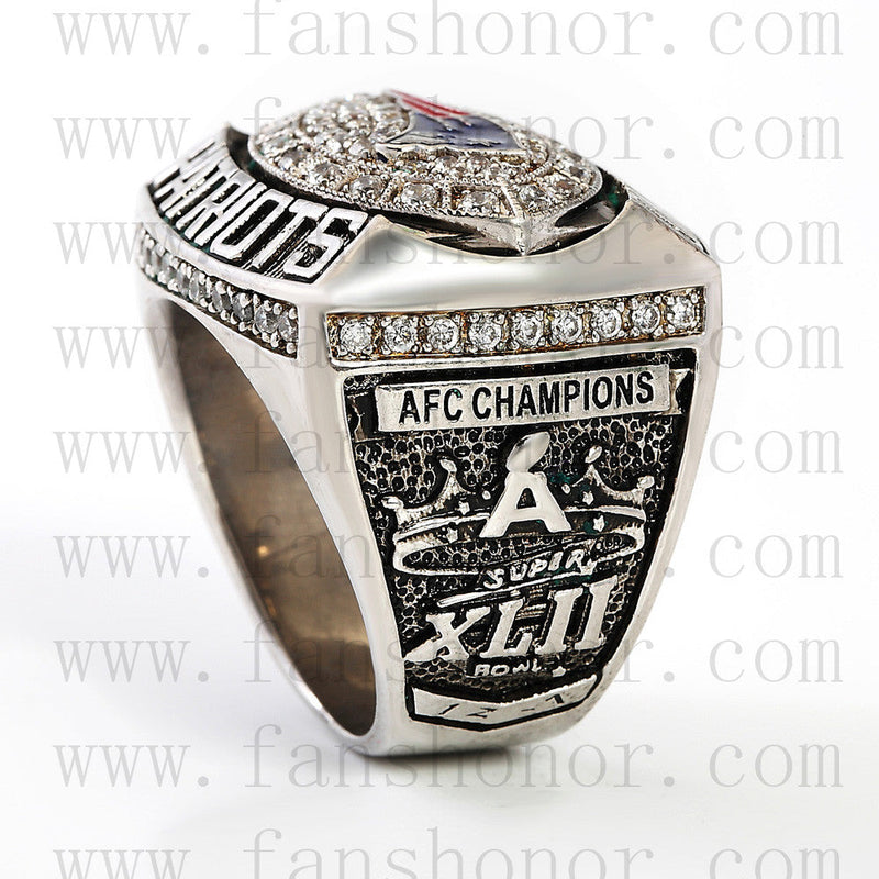 Customized AFC 2007 New England Patriots American Football Championship Ring