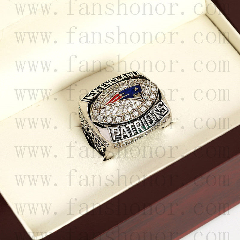 Customized AFC 2007 New England Patriots American Football Championship Ring