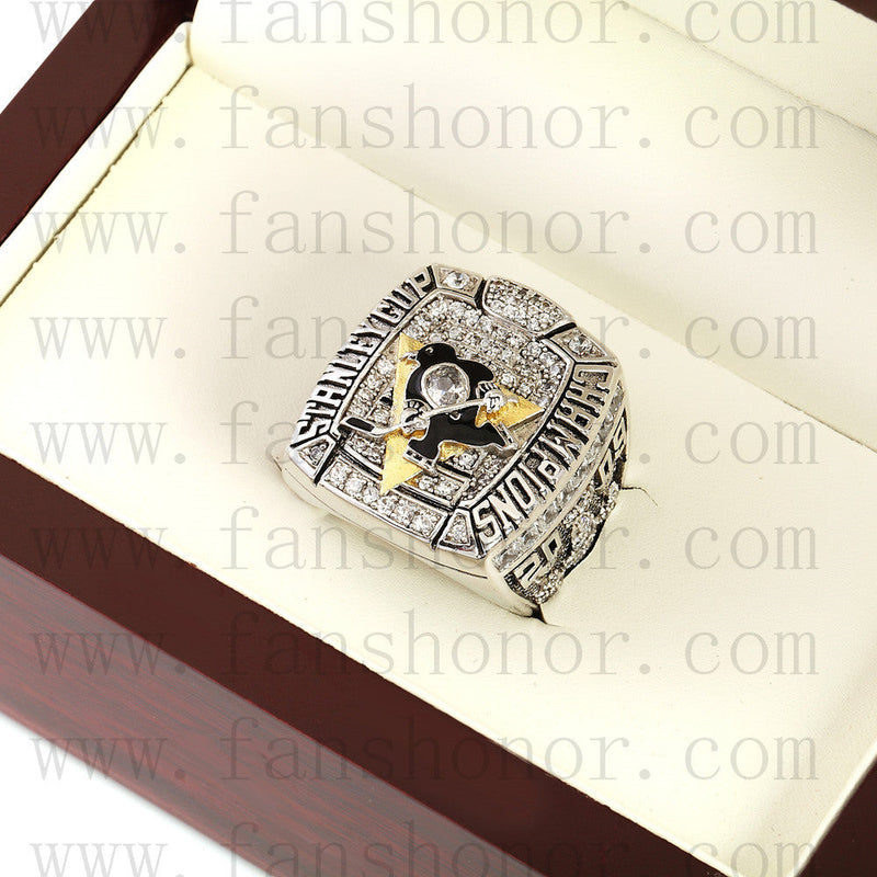 Customized NHL 2009 Pittsburgh Penguins Stanley Cup Championship Ring