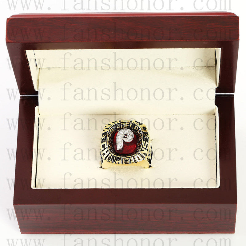 Customized MLB 1980 Philadelphia Phillies World Series Championship Ring