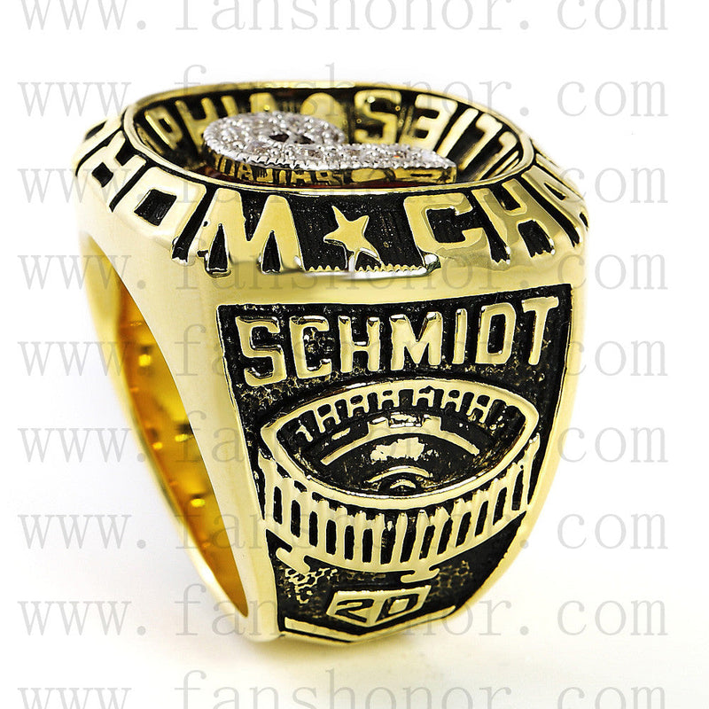 Customized MLB 1980 Philadelphia Phillies World Series Championship Ring