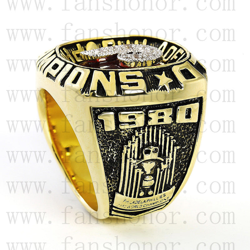 Customized MLB 1980 Philadelphia Phillies World Series Championship Ring