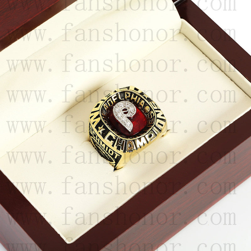 Customized MLB 1980 Philadelphia Phillies World Series Championship Ring