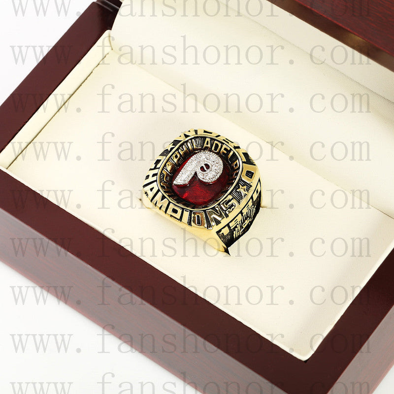 Customized MLB 1980 Philadelphia Phillies World Series Championship Ring