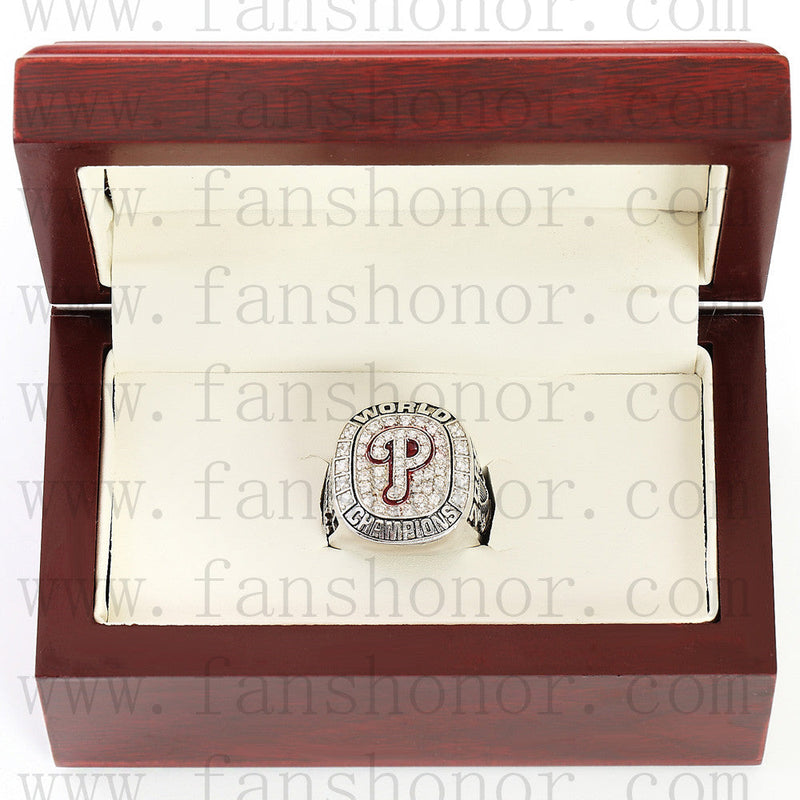 Customized MLB 2008 Philadelphia Phillies World Series Championship Ring