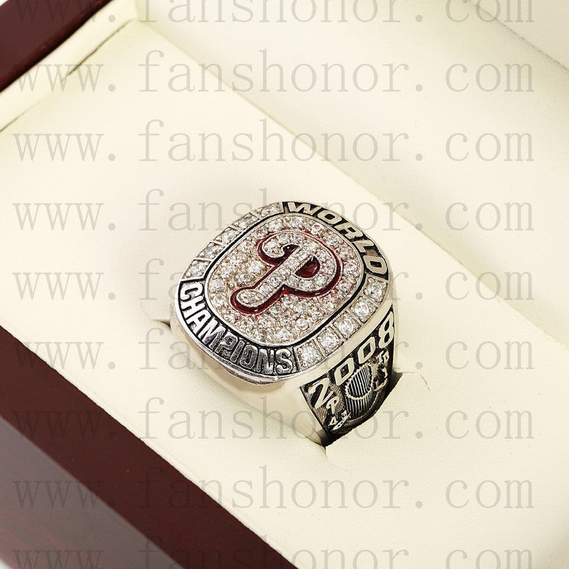 Customized MLB 2008 Philadelphia Phillies World Series Championship Ring