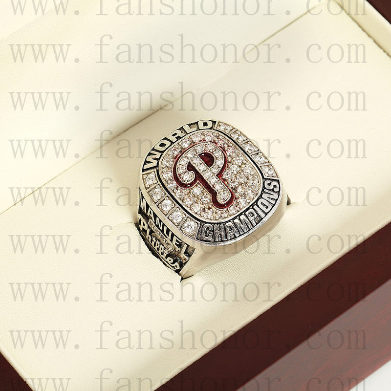 Customized MLB 2008 Philadelphia Phillies World Series Championship Ring