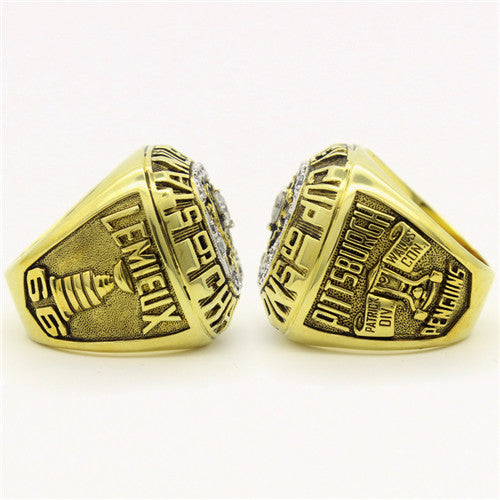 Custom 1991 Pittsburgh Penguins NHL Stanley Cup Championship Ring