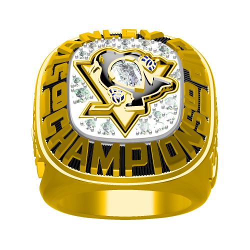 Custom 1991 Pittsburgh Penguins NHL Stanley Cup Championship Ring