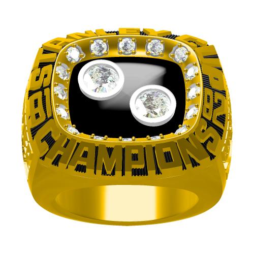 Custom 1992 Pittsburgh Penguins NHL Stanley Cup Championship Ring