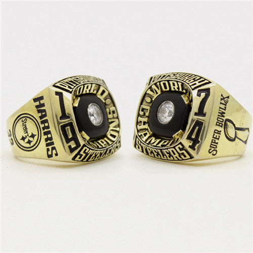 Custom Pittsburgh Steelers 1974 NFL Super Bowl IX Championship Ring