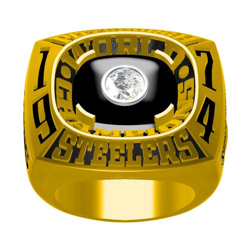 Custom Pittsburgh Steelers 1974 NFL Super Bowl IX Championship Ring