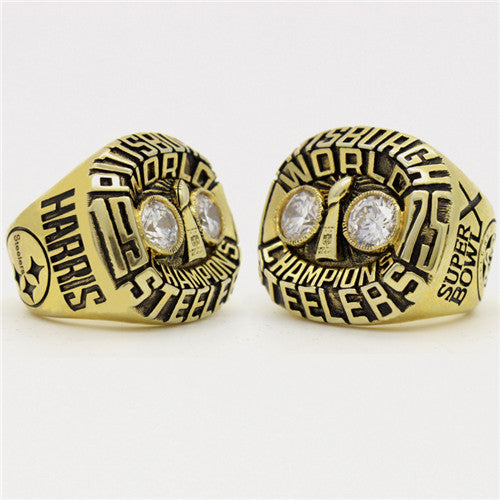 Custom Pittsburgh Steelers 1975 NFL Super Bowl X Championship Ring