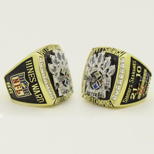 Custom Pittsburgh Steelers 2005 NFL Super Bowl XL Championship Ring