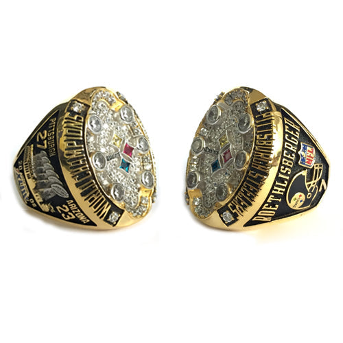 Custom Pittsburgh Steelers 2008 NFL Super Bowl XLIII Championship Ring