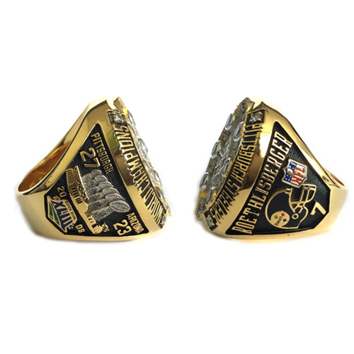 Custom Pittsburgh Steelers 2008 NFL Super Bowl XLIII Championship Ring