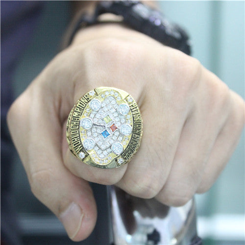 Custom Pittsburgh Steelers 2008 NFL Super Bowl XLIII Championship Ring