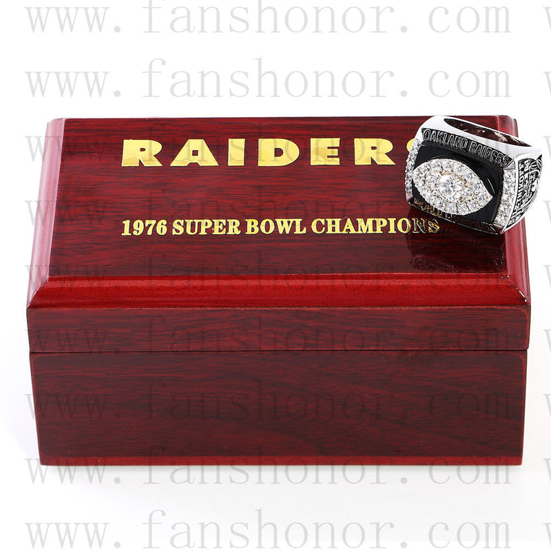 Customized Oakland Raiders NFL 1976 Super Bowl XI Championship Ring