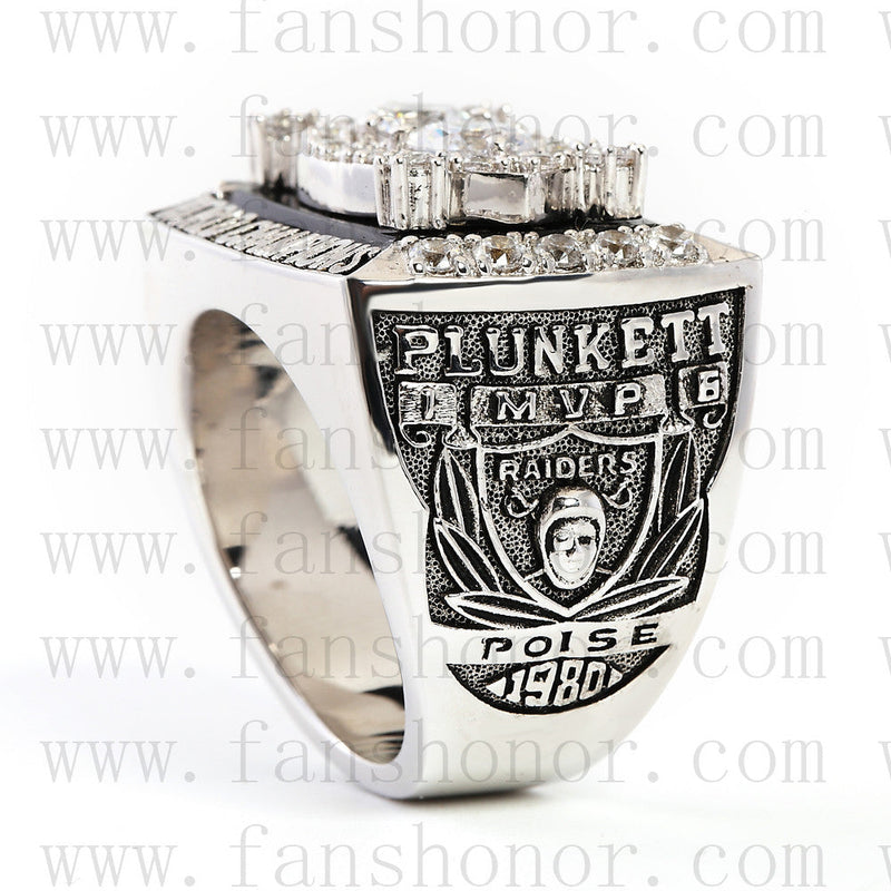 Customized Oakland Raiders NFL 1980 Super Bowl XV Championship Ring