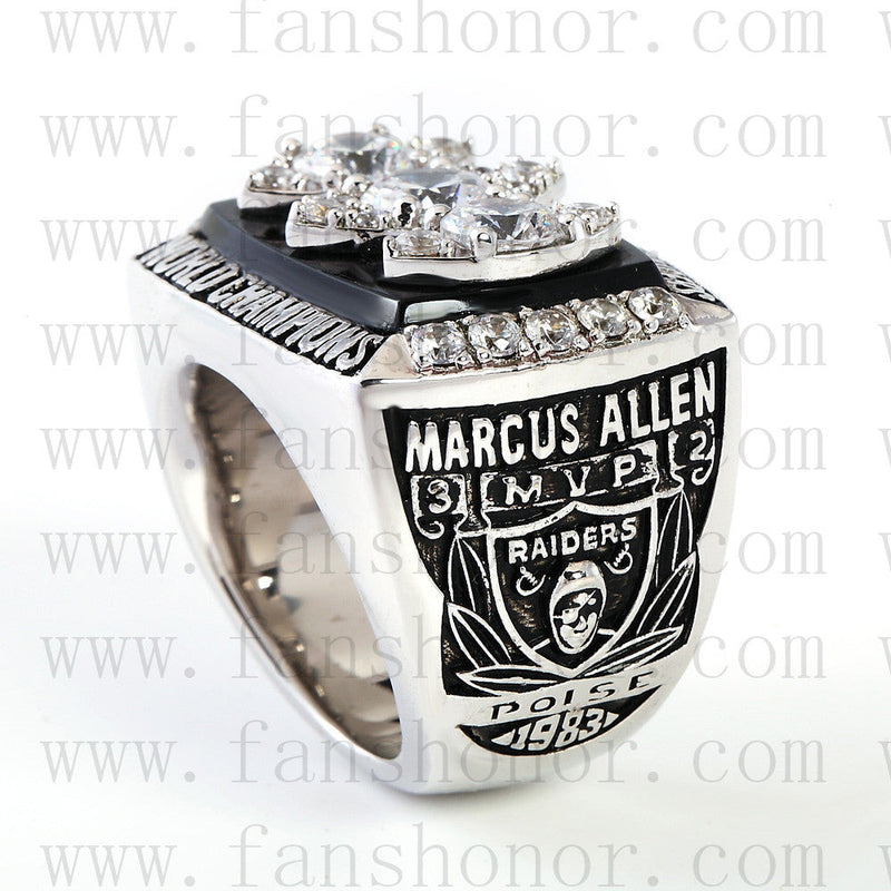 Customized Los Angeles Raiders NFL 1983 Super Bowl XVIII Championship Ring