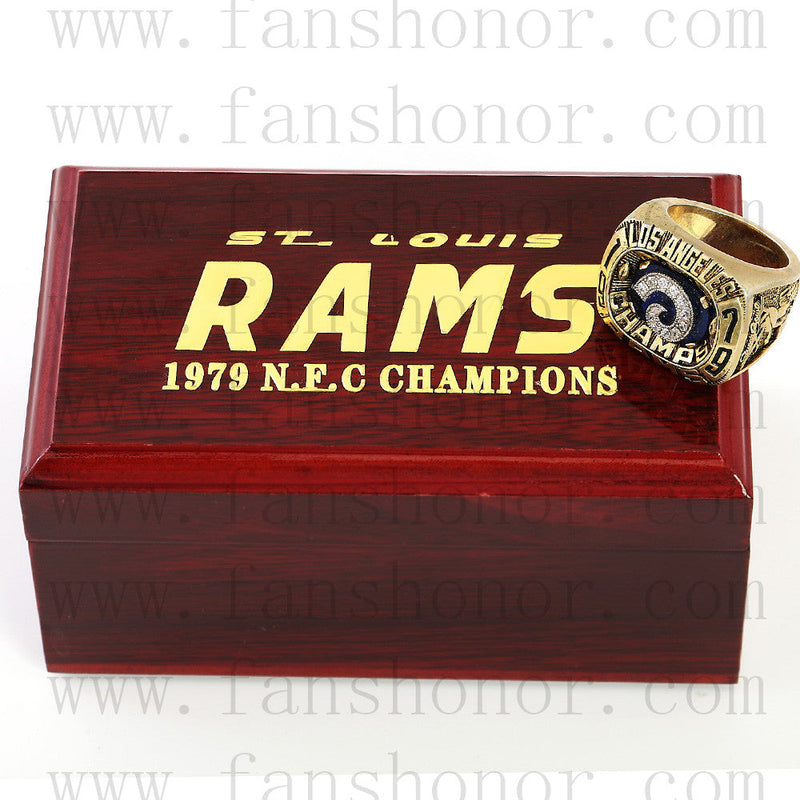 Customized NFC 1979 Los Angeles Rams National Football Championship Ring