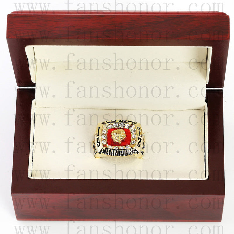 Customized NFC 1972 Washington Redskins National Football Championship Ring