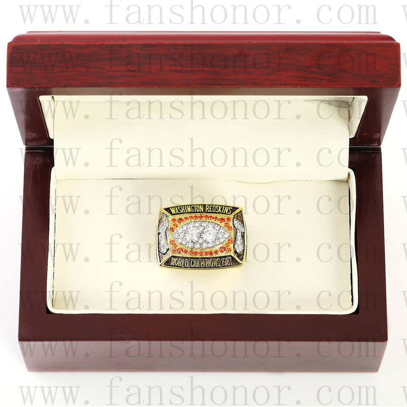 Customized Washington Redskins NFL 1987 Super Bowl XXII Championship Ring