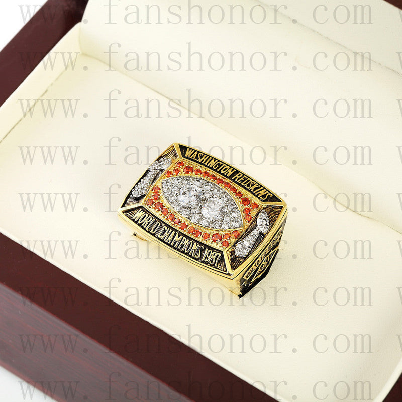 Customized Washington Redskins NFL 1987 Super Bowl XXII Championship Ring