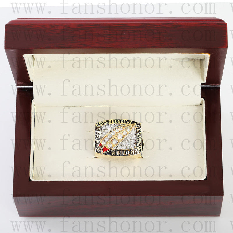 Customized Washington Redskins NFL 1991 Super Bowl XXVI Championship Ring