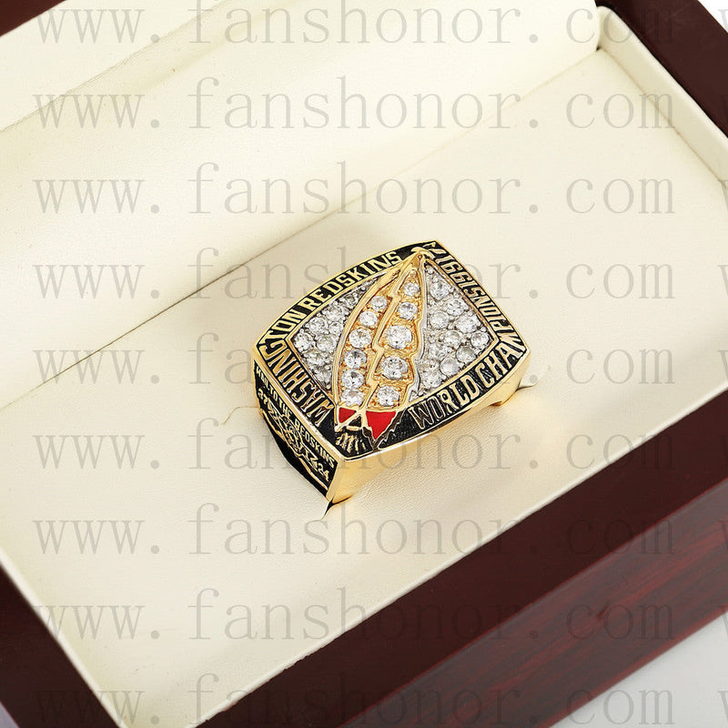 Customized Washington Redskins NFL 1991 Super Bowl XXVI Championship Ring