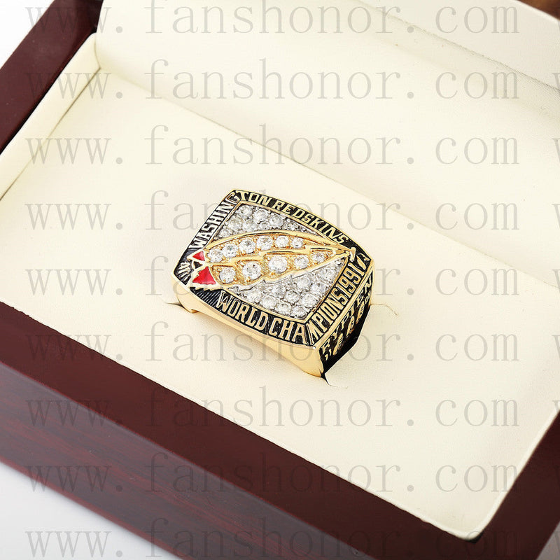 Customized Washington Redskins NFL 1991 Super Bowl XXVI Championship Ring