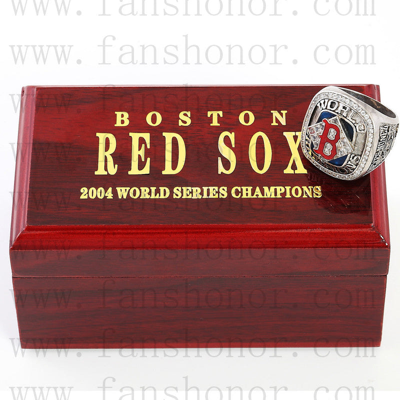 Customized MLB 2004 Boston Red Sox World Series Championship Ring