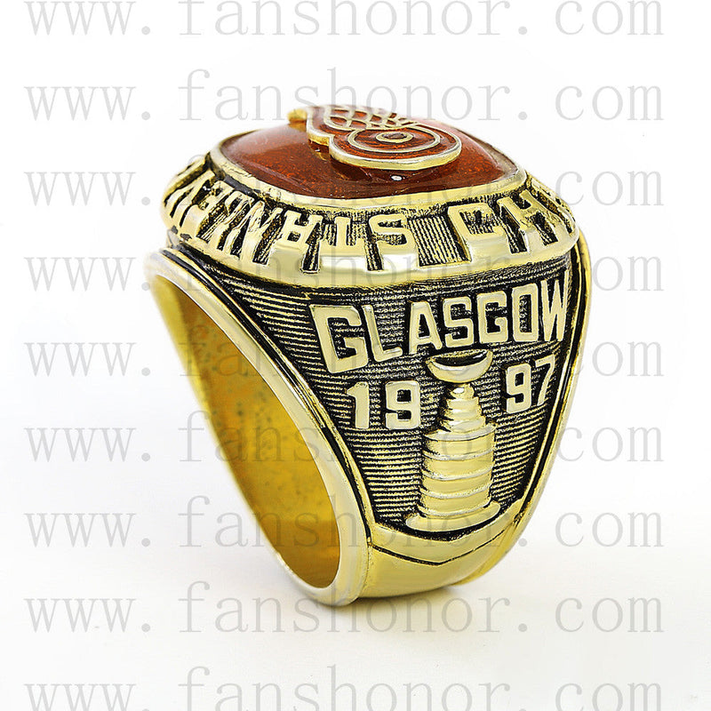 Customized NHL 1997 Detroit Red Wings Stanley Cup Championship Ring