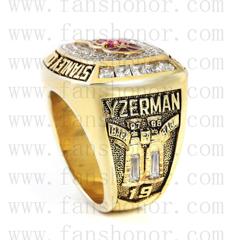 Customized NHL 1998 Detroit Red Wings Stanley Cup Championship Ring