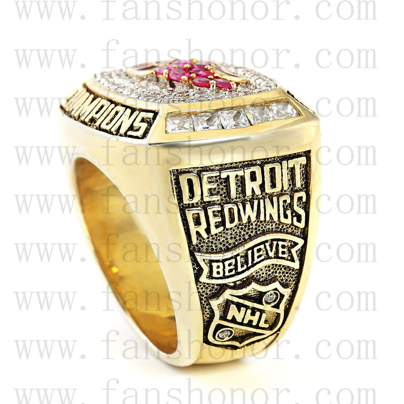 Customized NHL 1998 Detroit Red Wings Stanley Cup Championship Ring