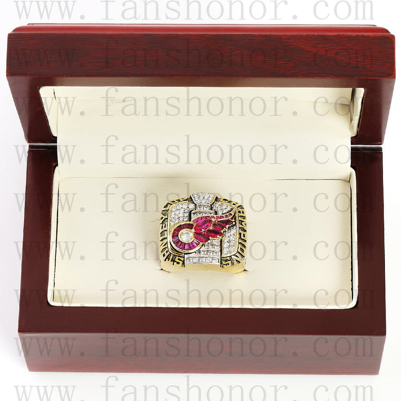 Customized NHL 2002 Detroit Red Wings Stanley Cup Championship Ring