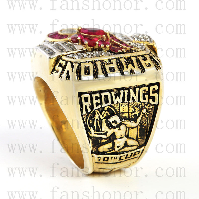 Customized NHL 2002 Detroit Red Wings Stanley Cup Championship Ring