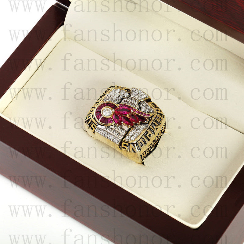 Customized NHL 2002 Detroit Red Wings Stanley Cup Championship Ring