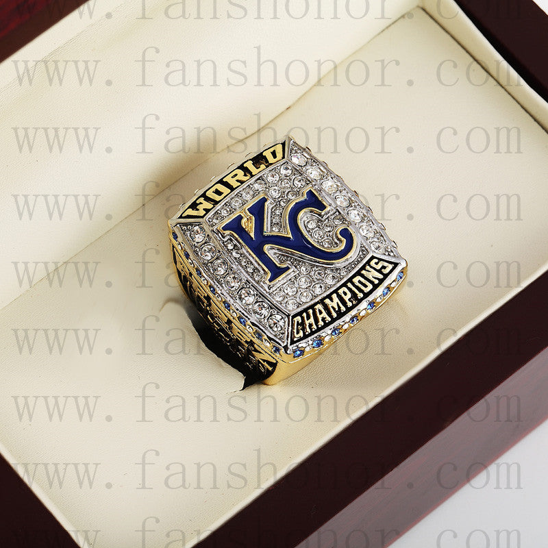 Customized MLB Kansas City Royals 2015 MLB World Series Championship Ring