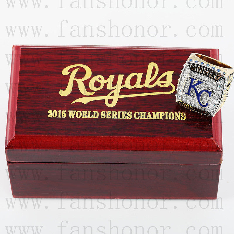 Customized MLB Kansas City Royals 2015 MLB World Series Championship Ring