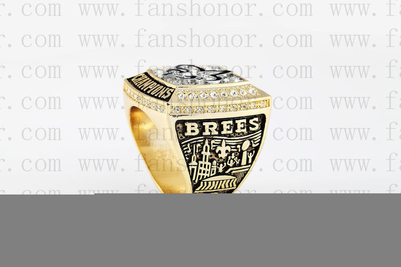 Customized New Orleans Saints NFL 2009 Super Bowl XLIV Championship Ring