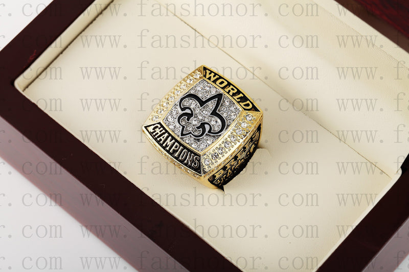 Customized New Orleans Saints NFL 2009 Super Bowl XLIV Championship Ring