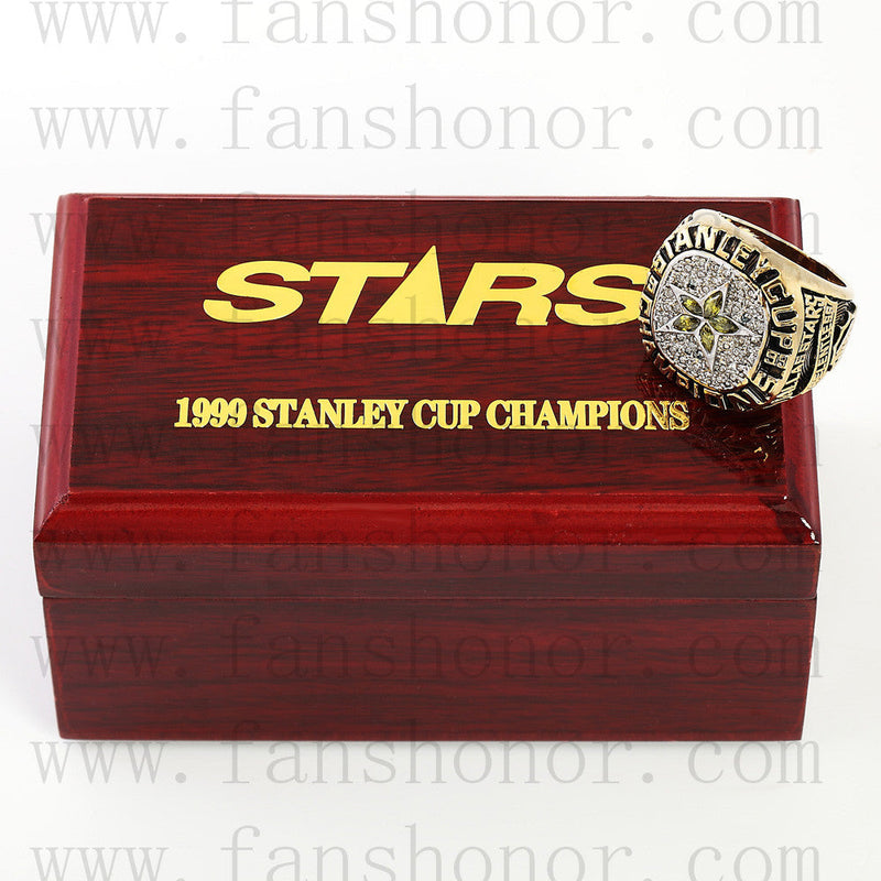 Customized NHL 1999 Dallas Stars Stanley Cup Championship Ring